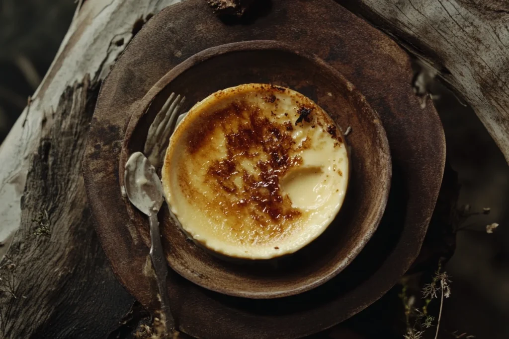  A cook whisking sugar and egg yolks in a mixing bowl with a pitcher of cream beside it.